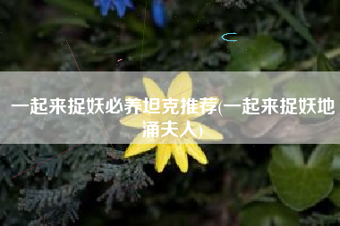 一起来捉妖必养坦克推荐(一起来捉妖地涌夫人)