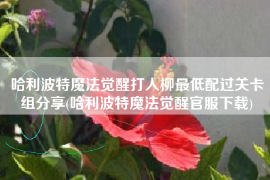 哈利波特魔法觉醒打人柳最低配过关卡组分享(哈利波特魔法觉醒官服下载)