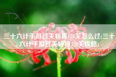 三十六计手游过关斩将178关怎么过(三十六计手游过关斩将320关攻略)