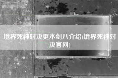 境界死神对决更木剑八介绍(境界死神对决官网)