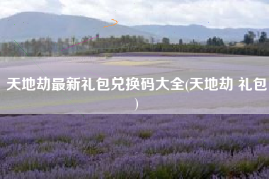 天地劫最新礼包兑换码大全(天地劫 礼包)