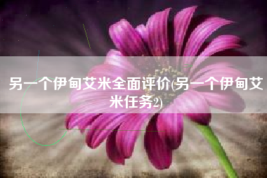 另一个伊甸艾米全面评价(另一个伊甸艾米任务2)