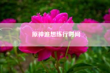 原神追想练行时间