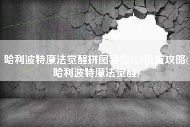 哈利波特魔法觉醒拼图寻宝11.9位置攻略(哈利波特魔法觉醒)