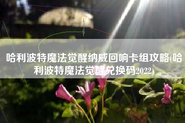 哈利波特魔法觉醒纳威回响卡组攻略(哈利波特魔法觉醒兑换码2022)