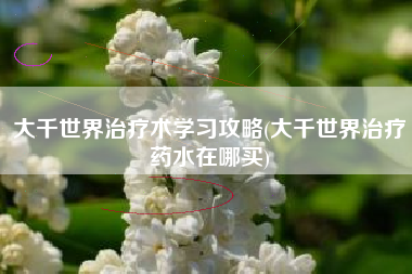 大千世界治疗术学习攻略(大千世界治疗药水在哪买)