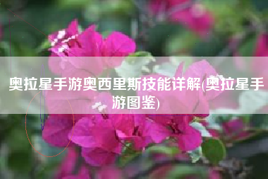 奥拉星手游奥西里斯技能详解(奥拉星手游图鉴)
