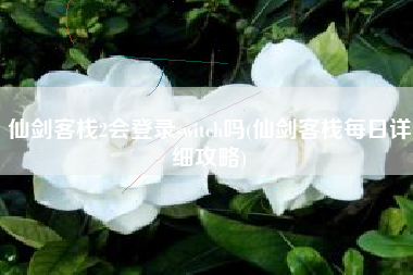 仙剑客栈2会登录switch吗(仙剑客栈每日详细攻略)
