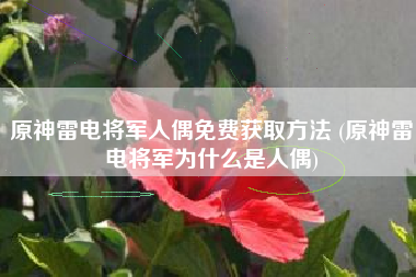 原神雷电将军人偶免费获取方法 (原神雷电将军为什么是人偶)