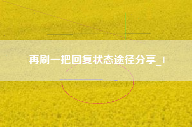 再刷一把回复状态途径分享_1