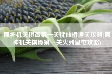 原神机关棋谭第一关枕仙桥通关攻略(原神机关棋谭第一关火列星屯攻略)