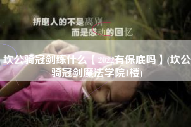 坎公骑冠剑练什么【2022有保底吗】(坎公骑冠剑魔法学院1楼)