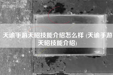 天谕手游天昭技能介绍怎么样 (天谕手游天昭技能介绍)