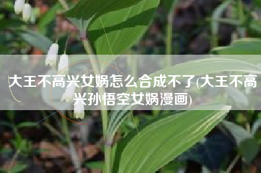 大王不高兴女娲怎么合成不了(大王不高兴孙悟空女娲漫画)