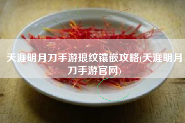 天涯明月刀手游琅纹镶嵌攻略(天涯明月刀手游官网)
