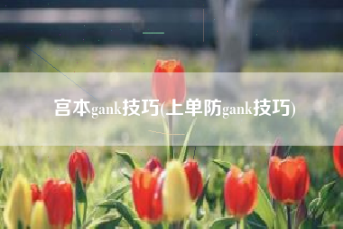 宫本gank技巧(上单防gank技巧)