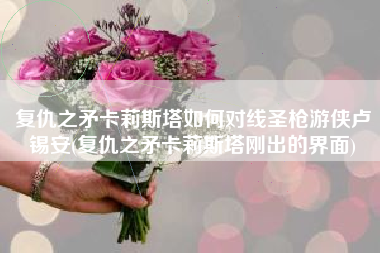 复仇之矛卡莉斯塔如何对线圣枪游侠卢锡安(复仇之矛卡莉斯塔刚出的界面)
