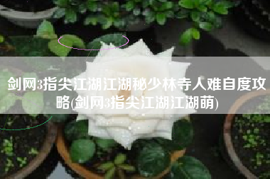 剑网3指尖江湖江湖秘少林寺人难自度攻略(剑网3指尖江湖江湖萌)