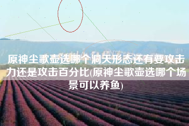 原神尘歌壶选哪个洞天形态还有要攻击力还是攻击百分比(原神尘歌壶选哪个场景可以养鱼)