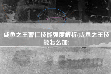 咸鱼之王曹仁技能强度解析(咸鱼之王技能怎么加)