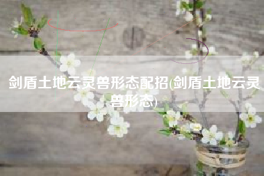 剑盾土地云灵兽形态配招(剑盾土地云灵兽形态)