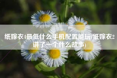 纸嫁衣4最低什么手机配置能玩(纸嫁衣2讲了一个什么故事)