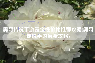 奥奇传说手游氪金性价比推荐攻略(奥奇传说手游氪金攻略)