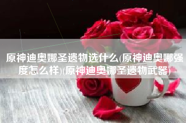 原神迪奥娜圣遗物选什么(原神迪奥娜强度怎么样)(原神迪奥娜圣遗物武器)