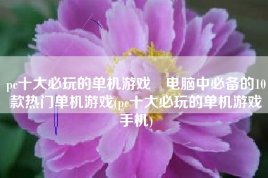 pc十大必玩的单机游戏　电脑中必备的10款热门单机游戏(pc十大必玩的单机游戏手机)