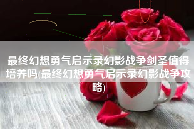 最终幻想勇气启示录幻影战争剑圣值得培养吗(最终幻想勇气启示录幻影战争攻略)