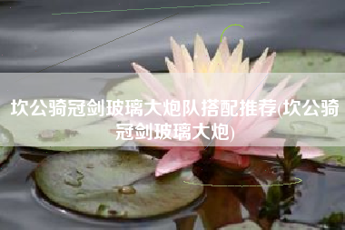 坎公骑冠剑玻璃大炮队搭配推荐(坎公骑冠剑玻璃大炮)