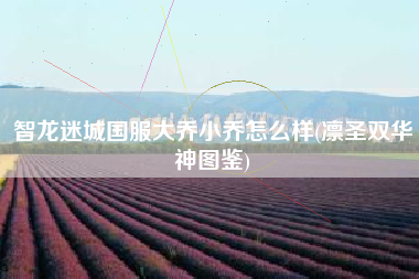 智龙迷城国服大乔小乔怎么样(凛圣双华神图鉴)