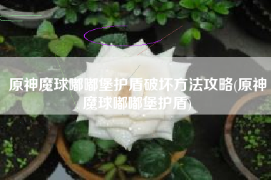 原神魔球嘟嘟堡护盾破坏方法攻略(原神魔球嘟嘟堡护盾)