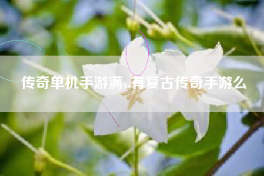 传奇单机手游满v,有复古传奇手游么