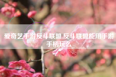爱奇艺手游反斗联盟,反斗联盟能用手游手柄玩么