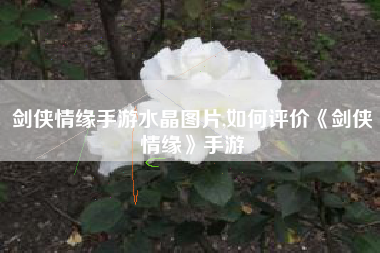 剑侠情缘手游水晶图片,如何评价《剑侠情缘》手游
