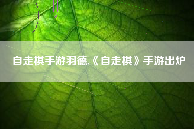 自走棋手游羽德,《自走棋》手游出炉