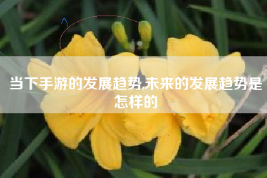 当下手游的发展趋势,未来的发展趋势是怎样的