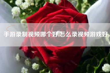 手游录制视频哪个好,怎么录视频游戏好