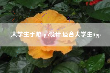 大学生手游app设计,适合大学生App
