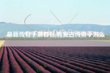 最新传奇手游首区,有复古传奇手游么