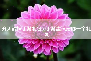 齐天战神手游礼包,cf手游建议抽哪一个礼包