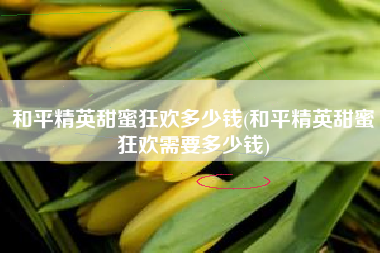 和平精英甜蜜狂欢多少钱(和平精英甜蜜狂欢需要多少钱)