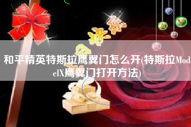 和平精英特斯拉鹰翼门怎么开(特斯拉ModelX鹰翼门打开方法)