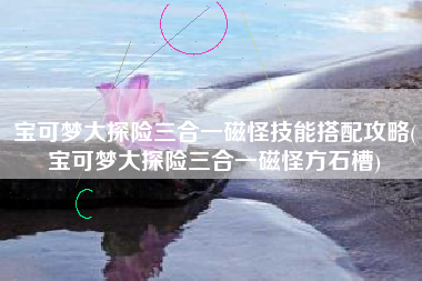 宝可梦大探险三合一磁怪技能搭配攻略(宝可梦大探险三合一磁怪方石槽)