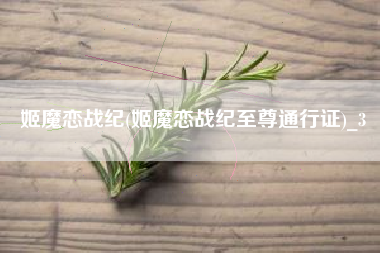 姬魔恋战纪(姬魔恋战纪至尊通行证)_3