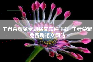 王者荣耀免费刷铭文软件下载_王者荣耀免费刷铭文网站