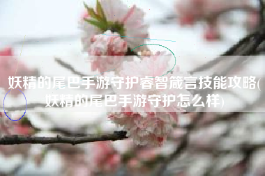 妖精的尾巴手游守护睿智箴言技能攻略(妖精的尾巴手游守护怎么样)