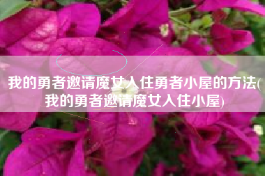 我的勇者邀请魔女入住勇者小屋的方法(我的勇者邀请魔女入住小屋)