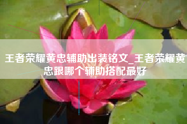 王者荣耀黄忠辅助出装铭文_王者荣耀黄忠跟哪个辅助搭配最好